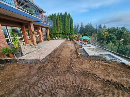 Residential landscaping project by New Wave Earthworks