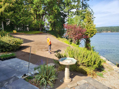 Residential landscaping project by New Wave Earthworks